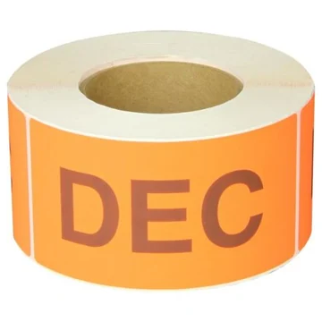 Tape Logic Day & Month Inventory Labels
